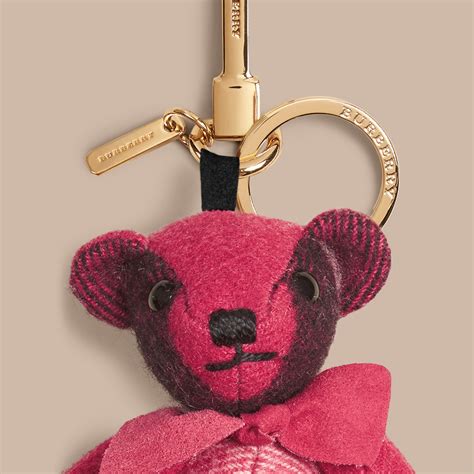 burberry bear charm pink|Burberry thomas bear charm.